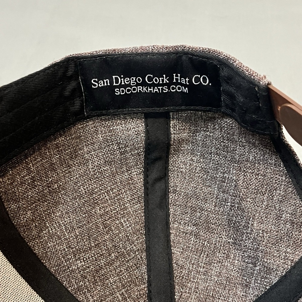 San Diego Cork Hat CO Snapback Hat Mens OSFM Grey Cork American Flag AR-15 Patch - Picture 7 of 9